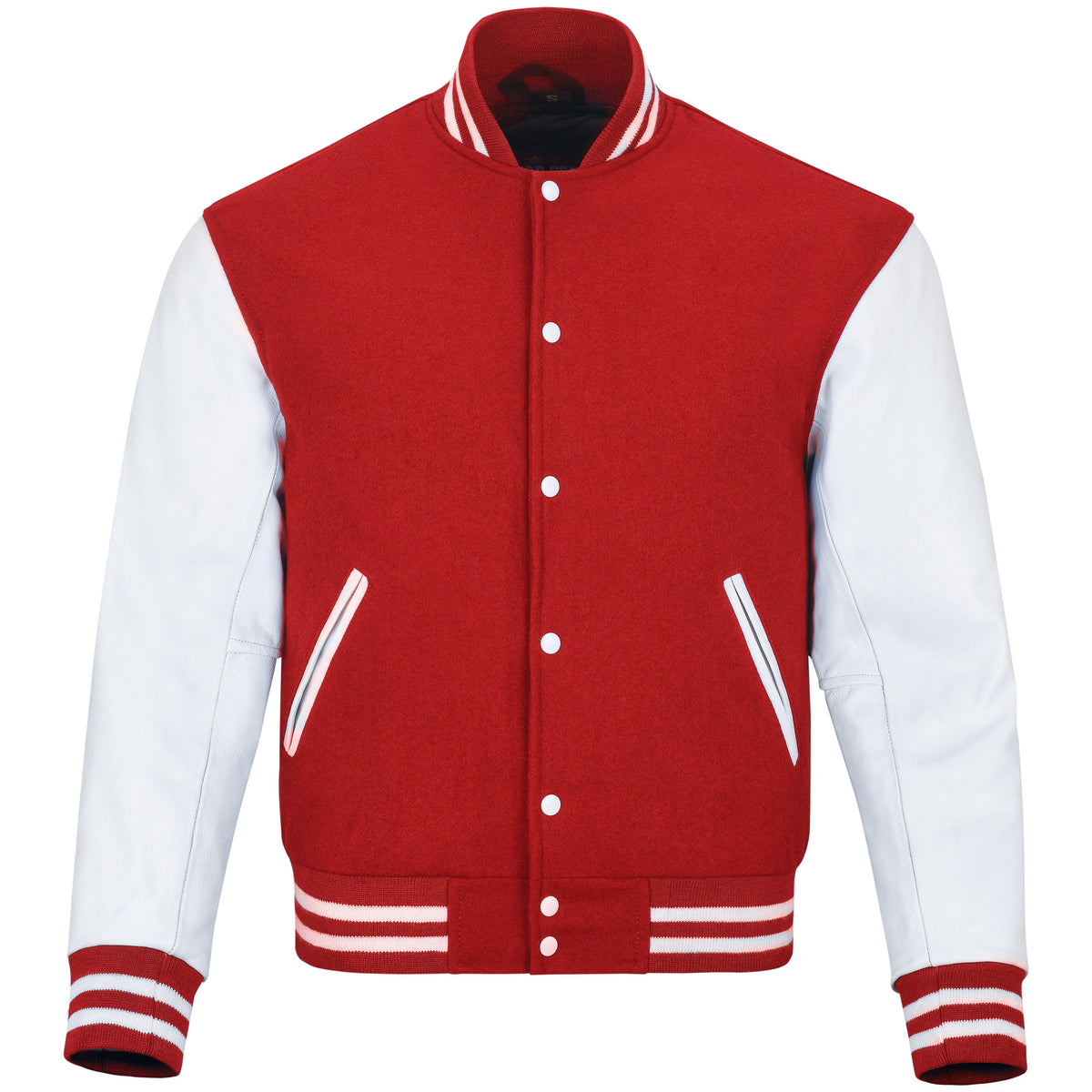 Warrior Gears® Varsity Jackets | Pure Wool Real Leather Bomber Jacket