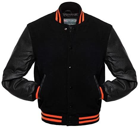 Warrior Gears® Varsity Jackets | Pure Wool Real Leather Bomber Jacket