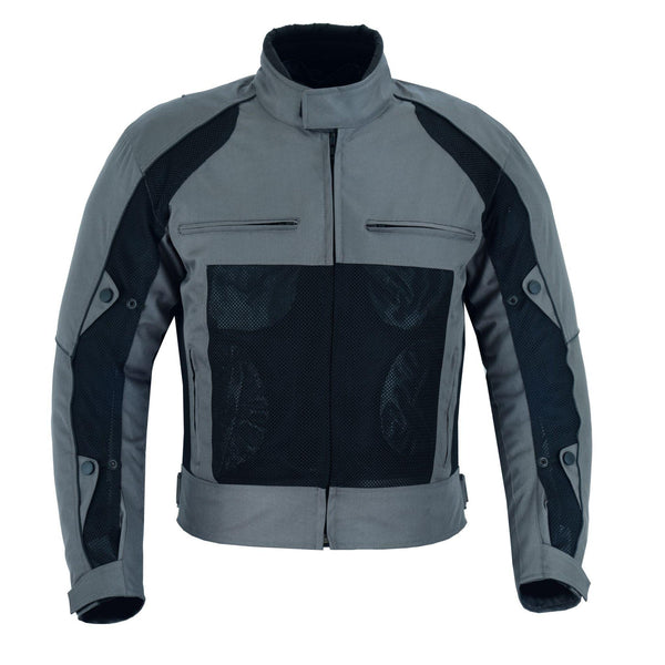 IXS Evo Air Size 5XL Men's Motorcycle Jacket Summer Mesh Jacket  Grey-Black