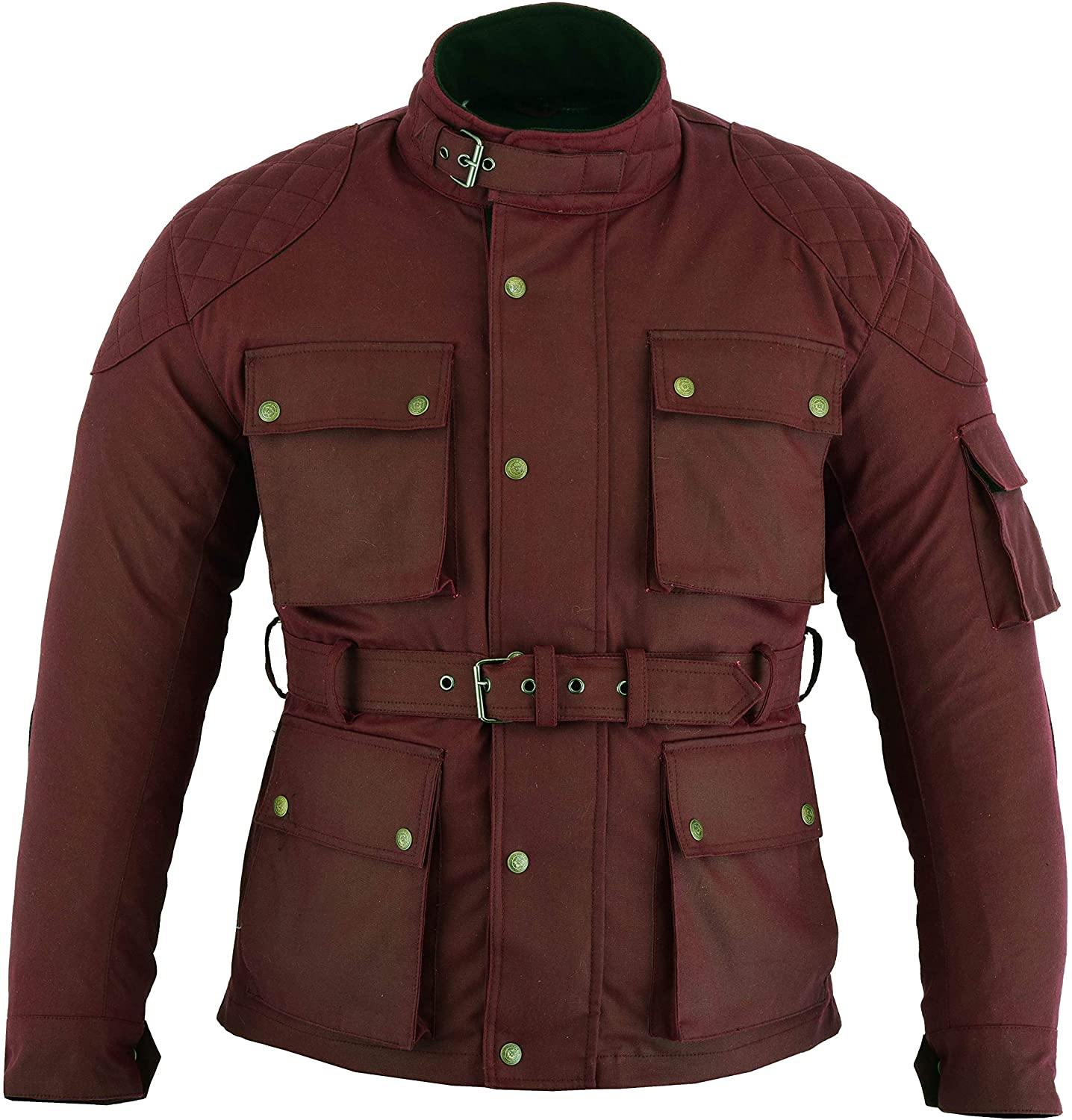 Mens waxed cotton motorcycle on sale jacket